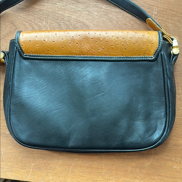 Vintage Loewe Black and Tan Leather Bag - Picture 6 of 9